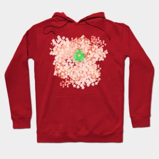 Cherry Blossoms with Green Accent Hoodie